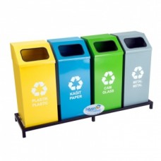 Okinox Recycling Dustbin. Square, Painted.901706